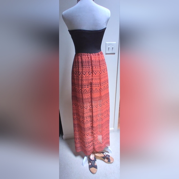 Velvet Room Strapless Maxi Dress Women's Size Small - Picture 2 of 10